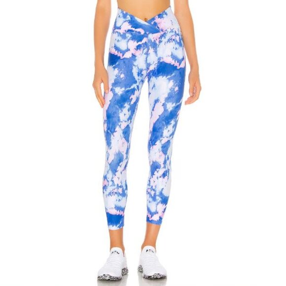Year of Ours Veronica Leggings Womens S Small Blue Athletic Yoga Crossover VV03X - Picture 1 of 7